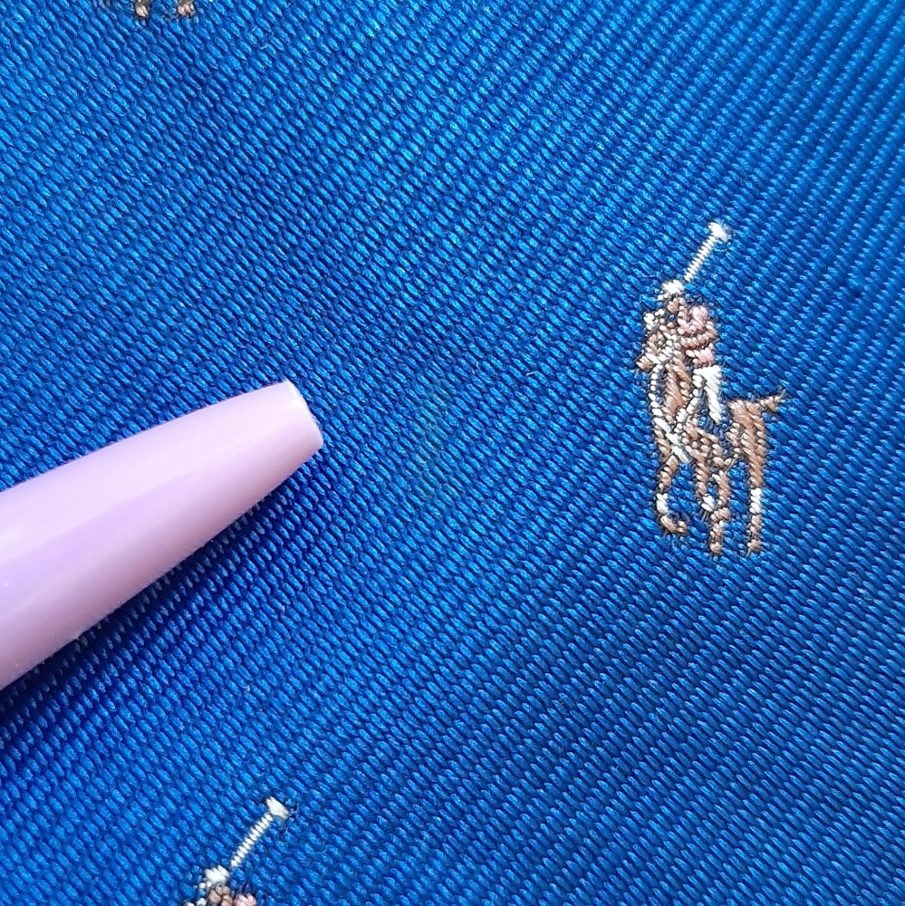 Blue Polo Pony Silk Tie - Polo Ralph Lauren - Picture 10 of 10